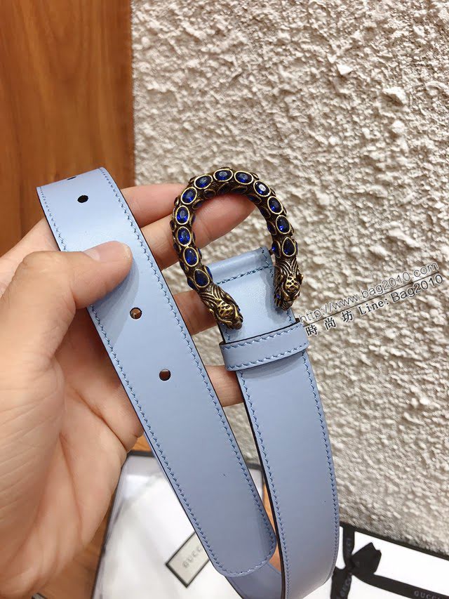 Gucci女士皮帶 古奇2020早秋系列 古奇經典雙G標識  jjp1059
